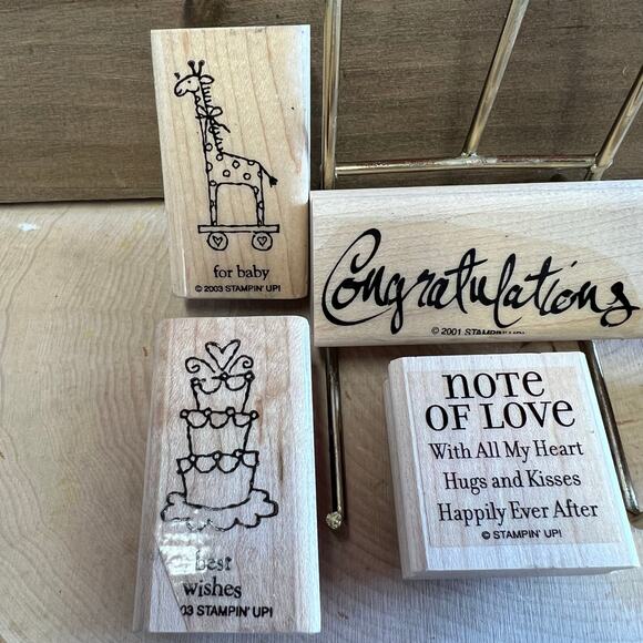 Rubber Stamp Baby Or Wedding Theme - Picture 2 of 4